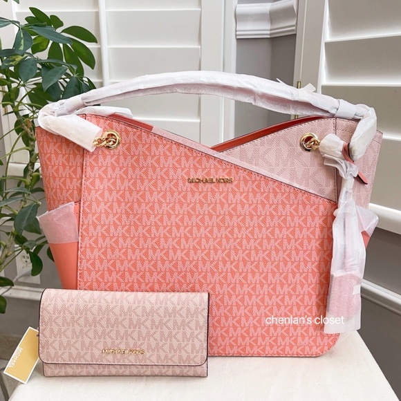 🌸NeW! Michael Kors Jet Set Chain Tote Set - Picture 2 of 10